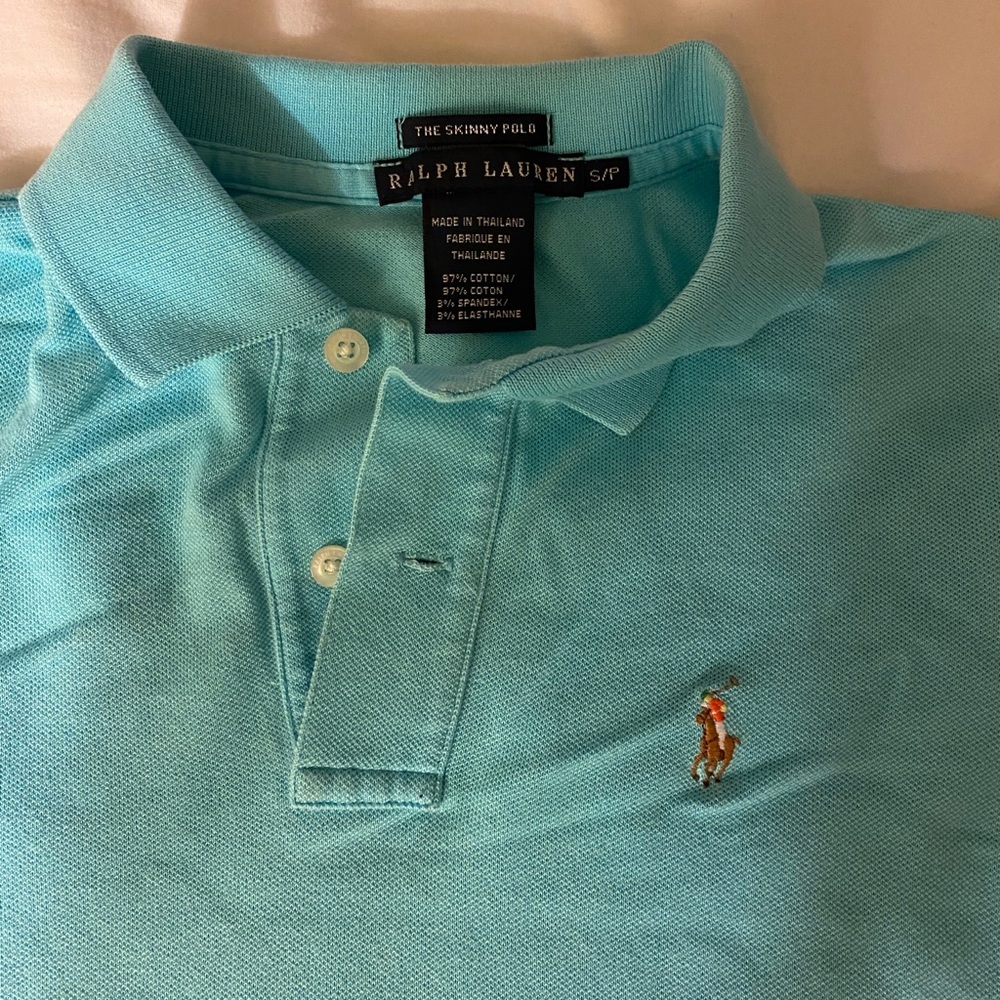Ralph Lauren Skinny Fit Women Logo Polo Shirt